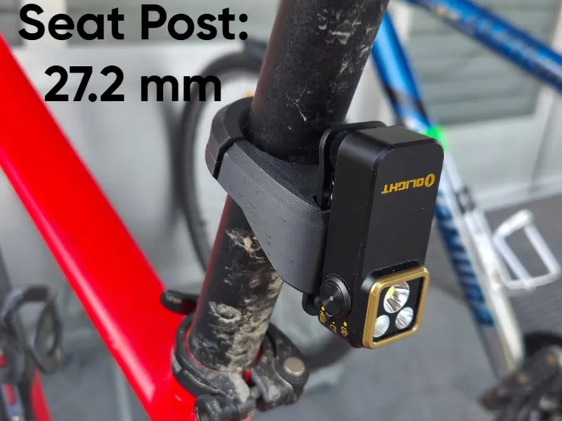 Olight Oclip Pro Mount for 27.2mm Bike Seat Post