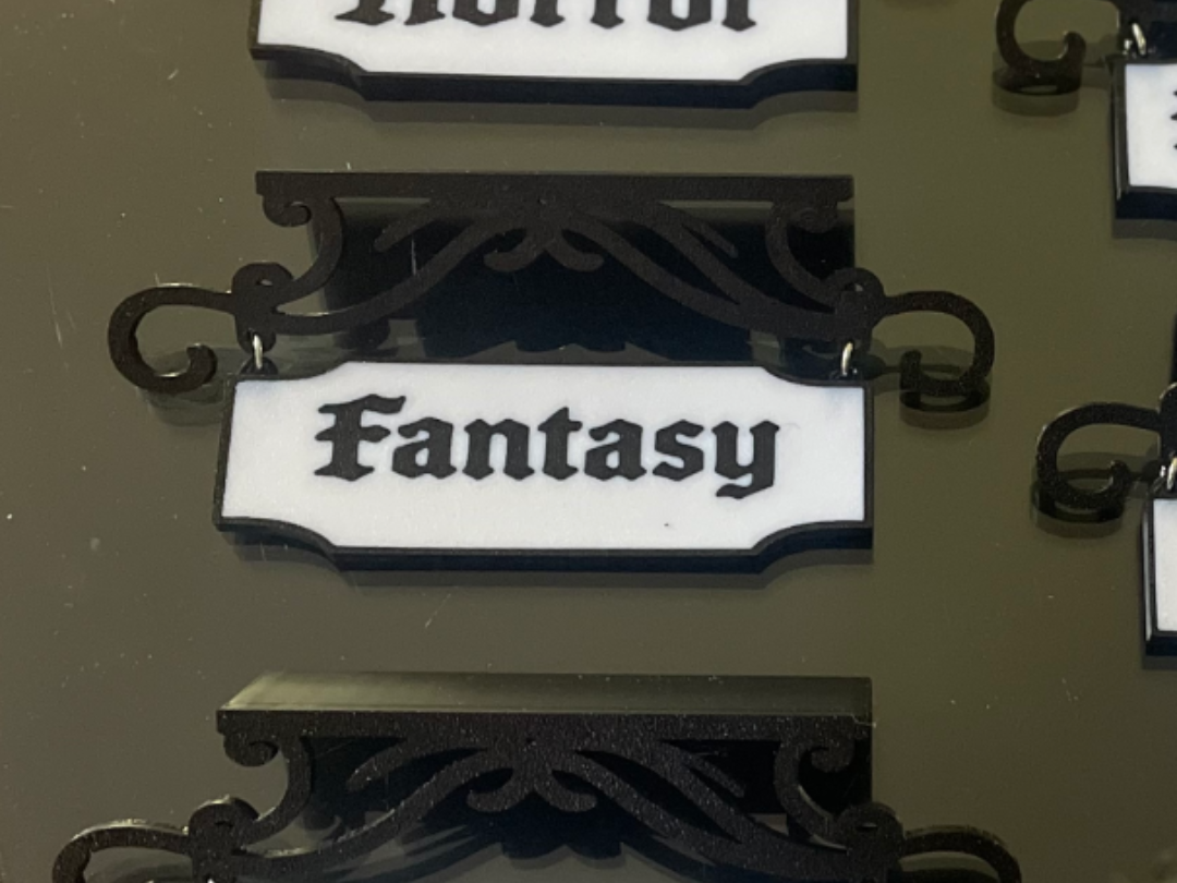 Book Genre Hanging Signs
