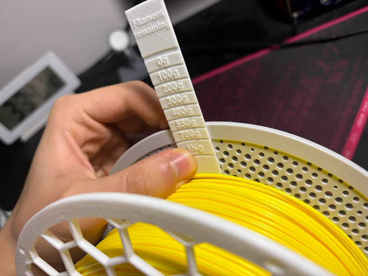Measurement for 1.75mm filaments, 10min print view 2