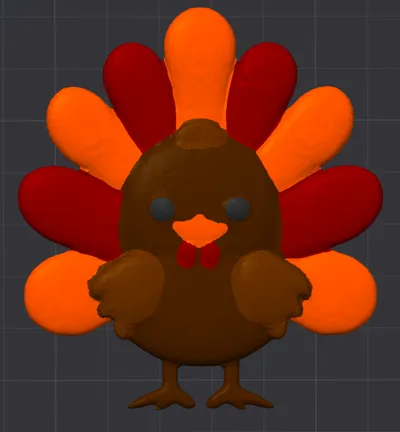 Thanksgiving Turkey Magnet