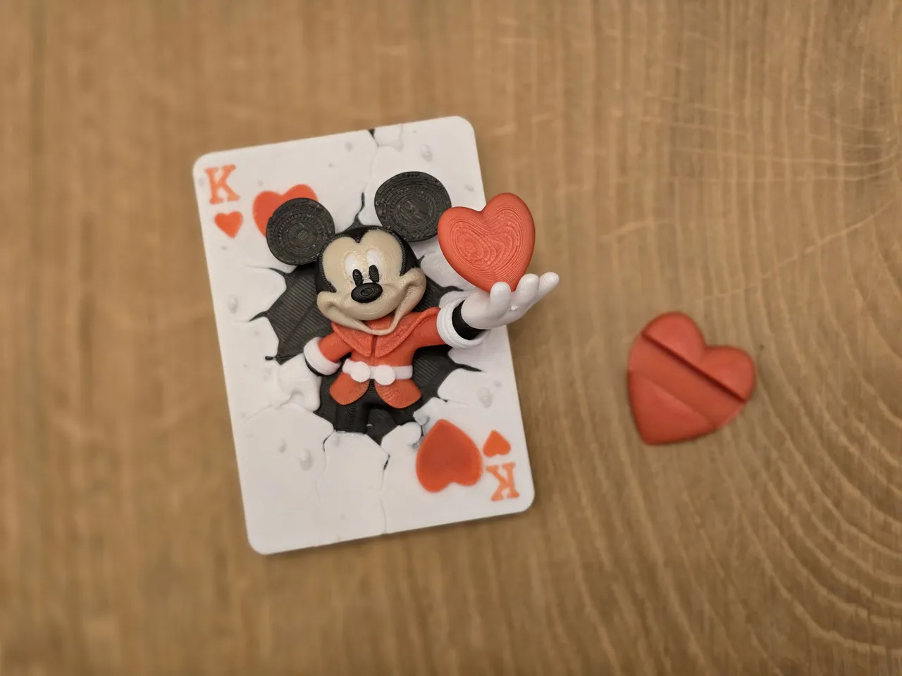 Valentine's King of Hearts Mickey Mouse Card view 2