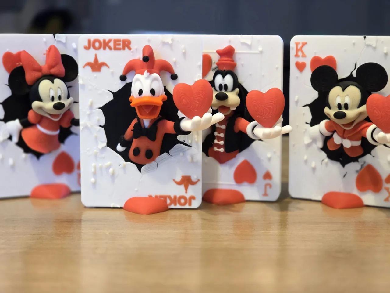 Valentine's King of Hearts Mickey Mouse Card view 3