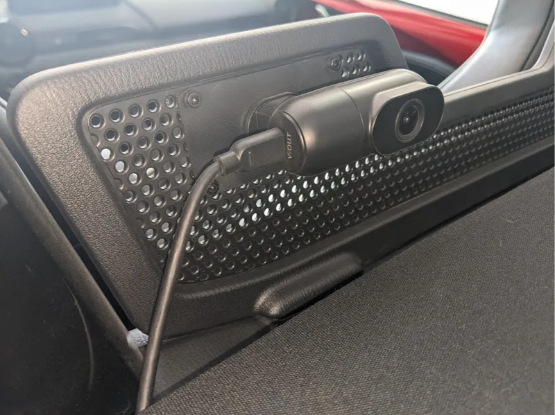 MX-5 ND3 wind braker dashcam mounting plate
