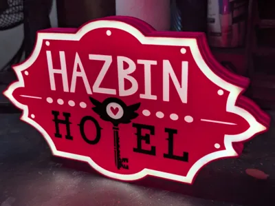 Hazbin Hotel Light Box