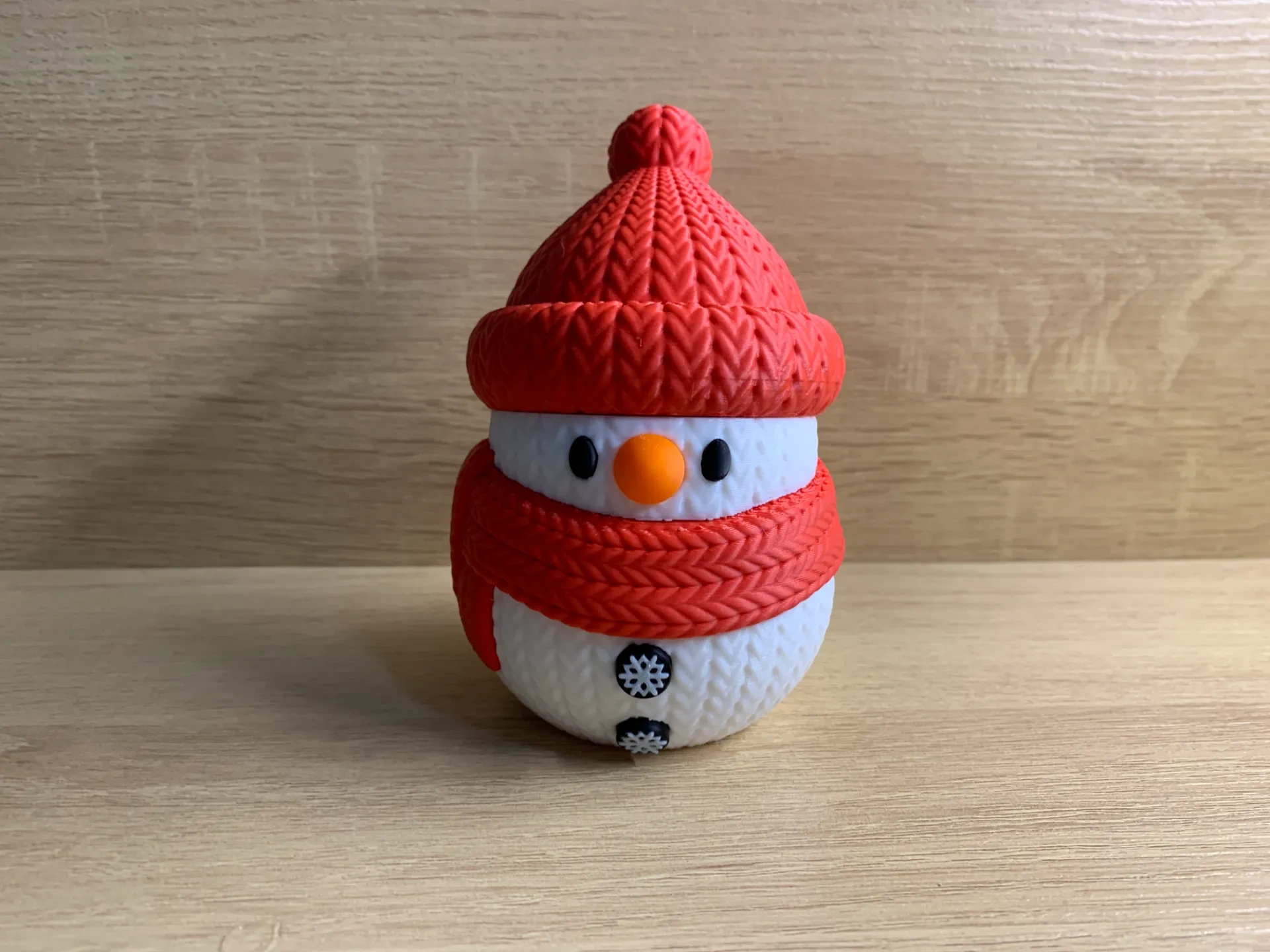 Miniatura 2 do modelo 3D 圣诞节小雪人针织拆件版本