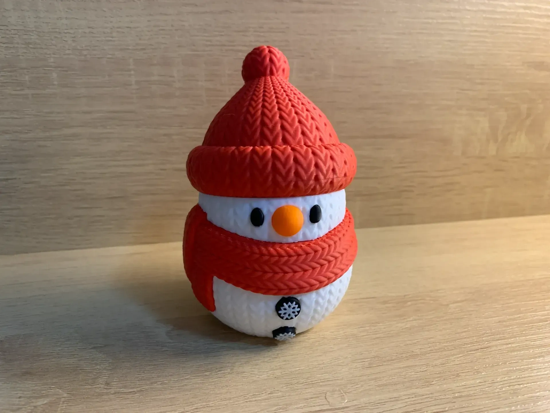 Miniatura 7 do modelo 3D 圣诞节小雪人针织拆件版本