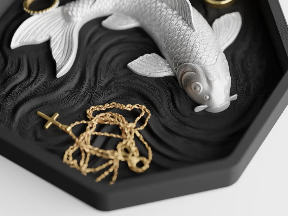 Octanginal Koiya – Sculpted scale. Octagonal frame. - Free 3D Print Model - MakerWorld