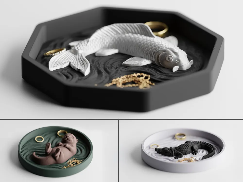 Octanginal Koiya – Sculpted scale. Octagonal frame. - Free 3D Print Model - MakerWorld