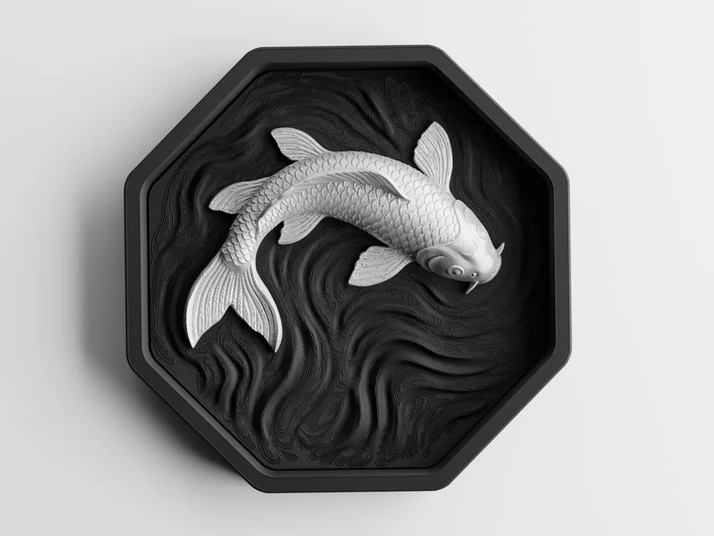 Octanginal Koiya – Sculpted scale. Octagonal frame. - Free 3D Print Model - MakerWorld