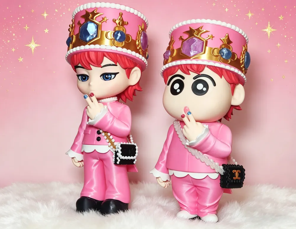 GD G-Dragon Cute Multi-Part Figure Ornament - Free 3D Print Model
