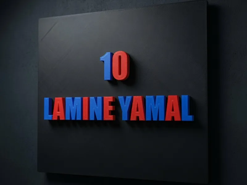 Cuadro Fútbol De Lamine Yamal 