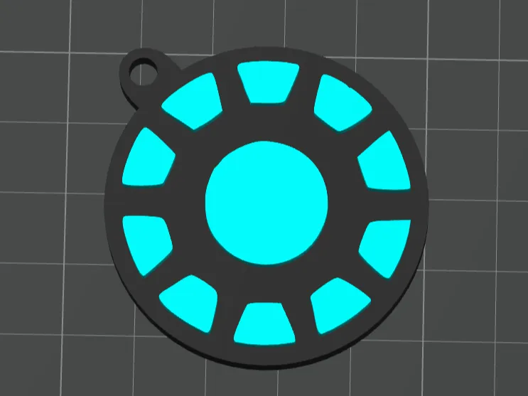 Arc Reactor Keychain
