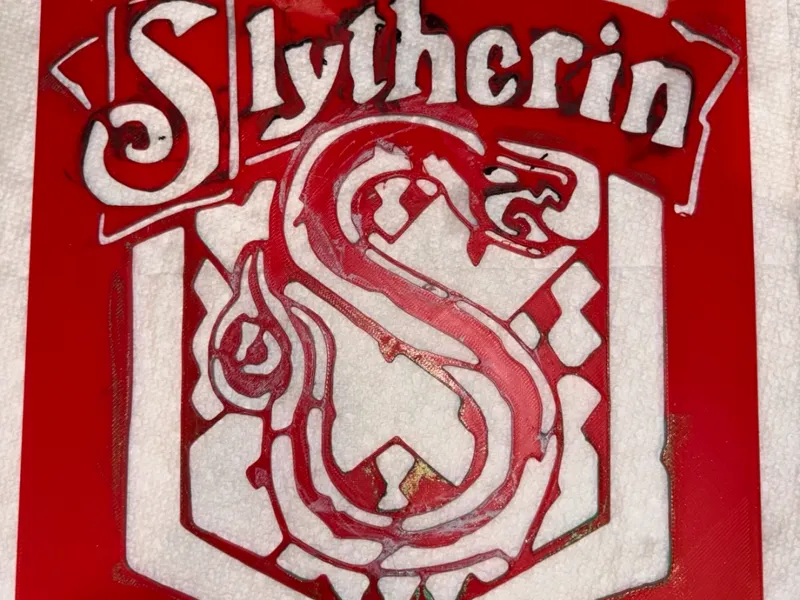 Slytherin Stencil for homemade artwork