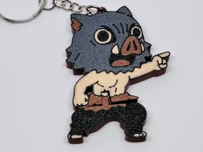 Demon Slayer - Inosuke Chibi Flexi Keychain
