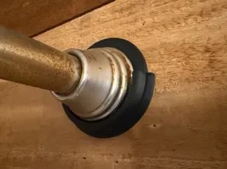 Shower curtain rod support