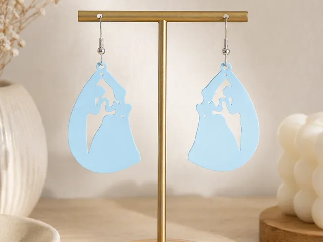 Pendientes aretes Cenicienta Cinderella Disney