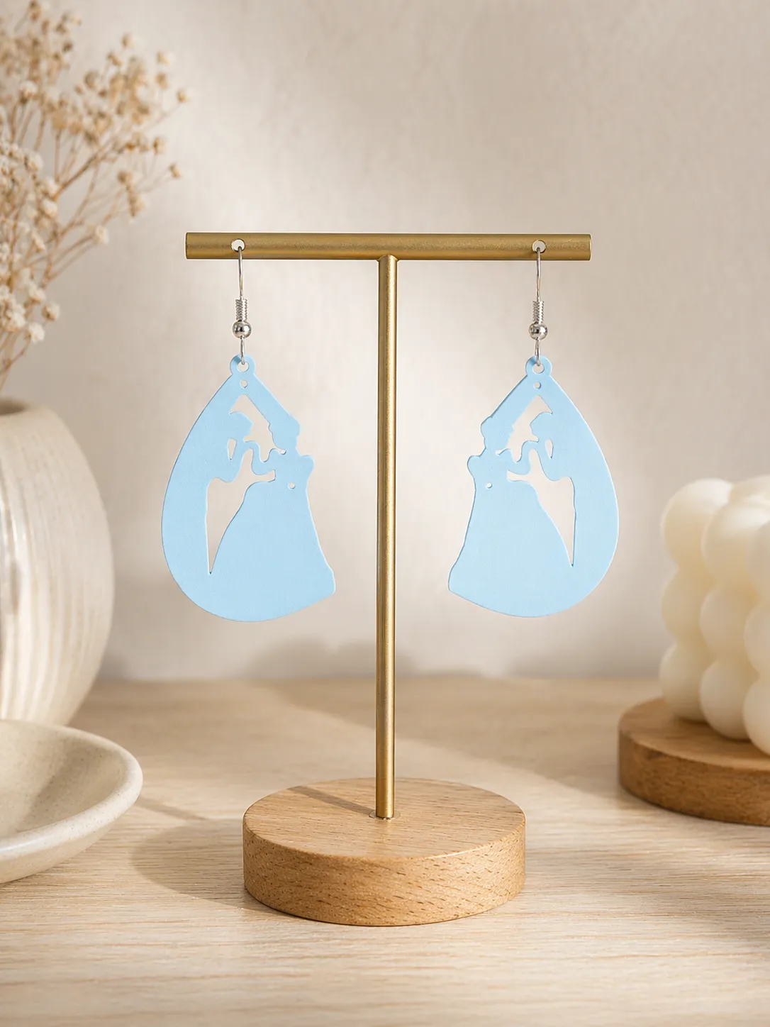 Pendientes aretes Cenicienta Cinderella Disney view 2