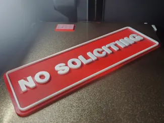 NO SOLICITING SIGN