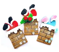Emporte-pièces Père Noël dans la cheminée — photo 1