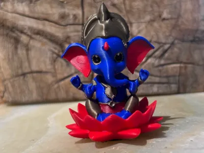 Baby Ganesha in Seated Lotus