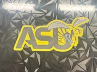 Plaque murale logo Alabama State Hornets — photo 1