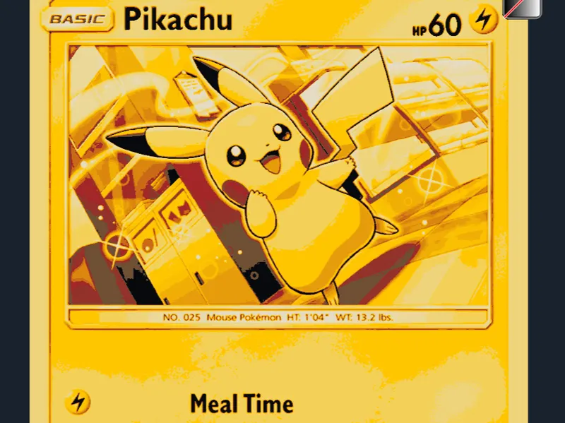Pikachu card (HueForge)