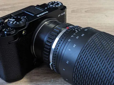 Olympus OM-FX Fujifilm adaptor