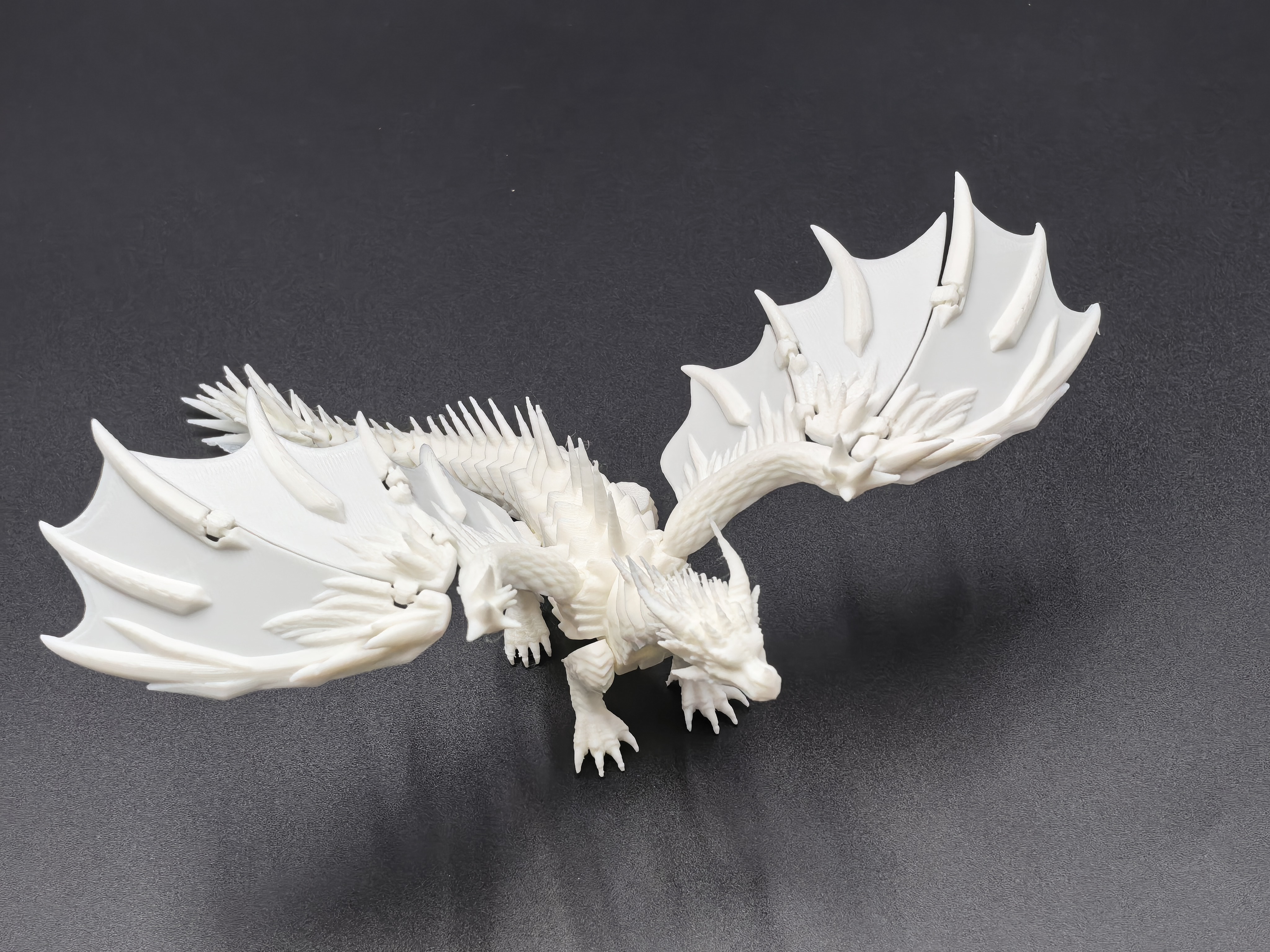 Miniatura 4 do modelo 3D 冰翼飞龙，翅膀鳞片改进版，无需支撑