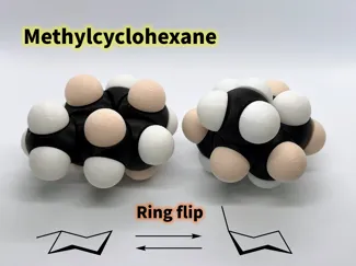 Methylcyclohexane molfidget (flippable ring)