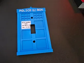Tardis Light Switch Plate
