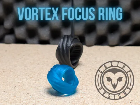 Objeto manipulable: Vortex Focus Ring - Smooth Sensory Fidget Ring — referencia de MakerWorld