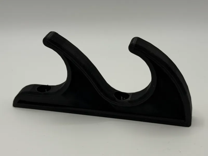 Wall-Mounted Fishing Pole Rack Updated  (2 Poles)