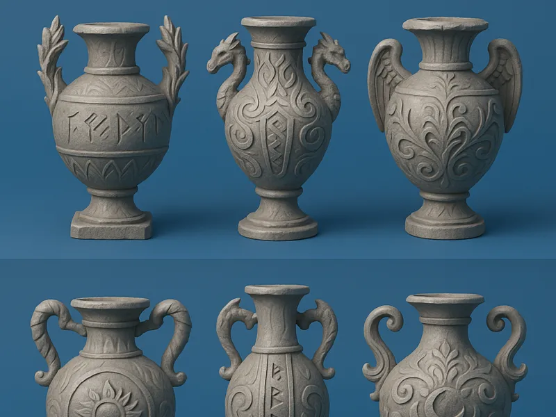Fantasy Amphora Vases Pack