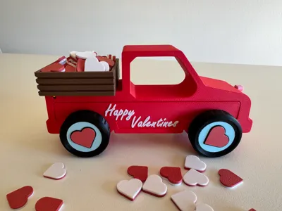 Love Valentine Toy Truck