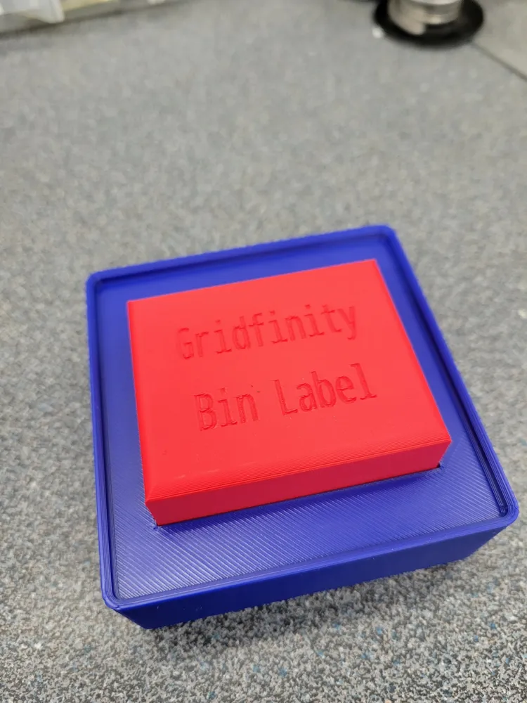 Gridfinity Bin Label Cutter - Free 3D Print Model - MakerWorld