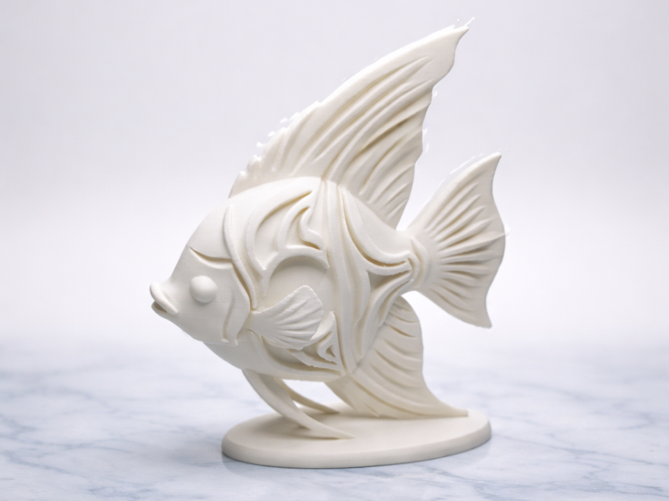 Eleganter Skalare Fisch als maritime Dekofigur