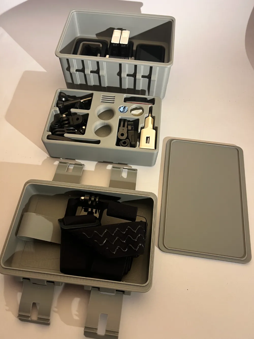 Gopro organize Box with charginghole by robin.effgen2102 - MakerWorld