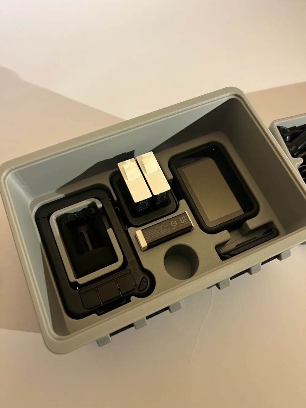 Gopro Boxes Gopro organize Box with charginghole by Robsn - MakerWorld