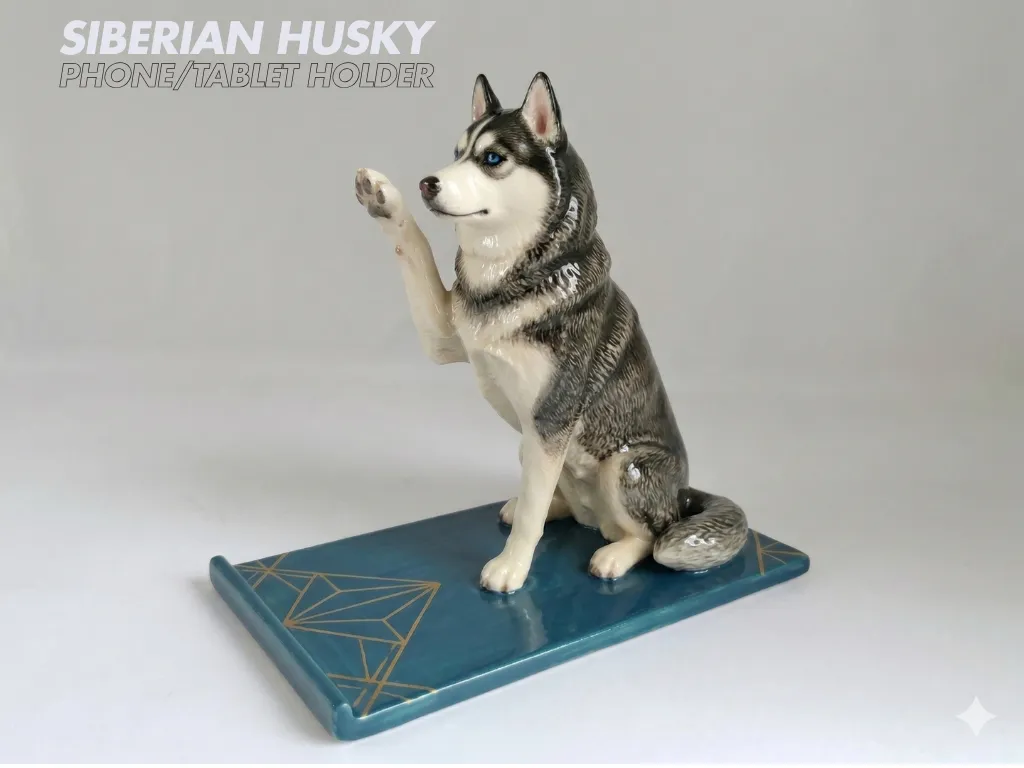 Support téléphone Husky de Sibérie