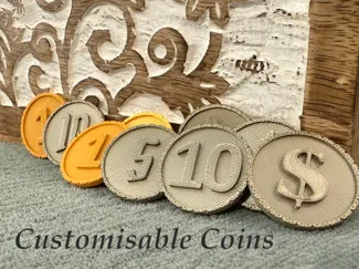 Coin - Customizable with your Text or Emoji