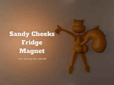 Sandy Cheeks Fridge Magnet
