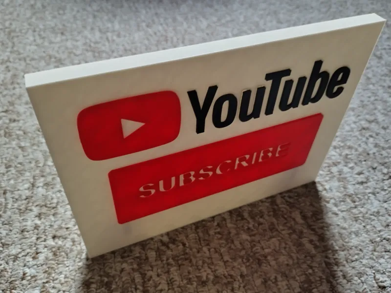 Youtube Subscribe Sign