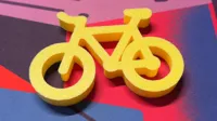 Figurine vélo à plat — photo 2
