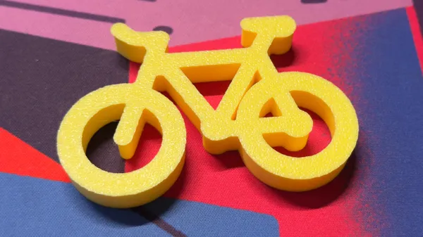 Figurine vélo à plat