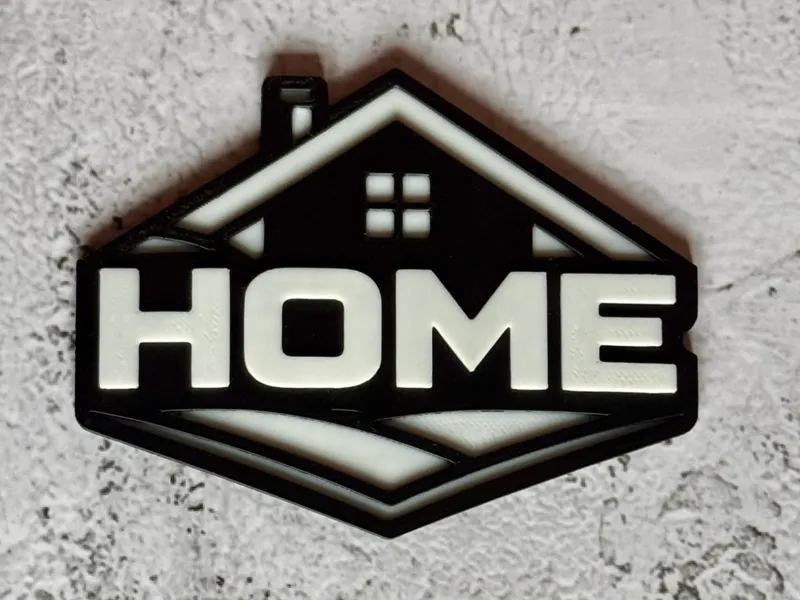 Home Schriftzug, Modernes Design