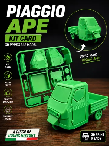 Letrero o emblema decorativo: APE PIAGGIO - KIT CARD — vista de referencia 2