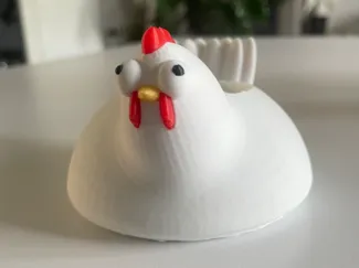 a happy chicken egg cup