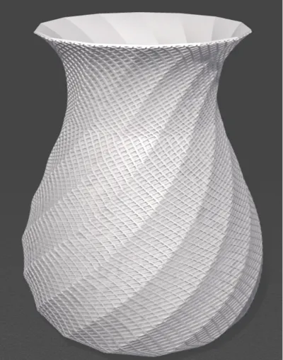 Textured Spiral Vase
