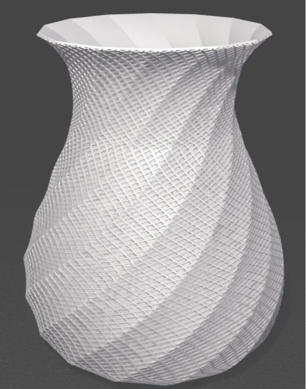 Textured Spiral Vase