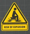 ENGLISH RISK OF EXPLOSION TOILET